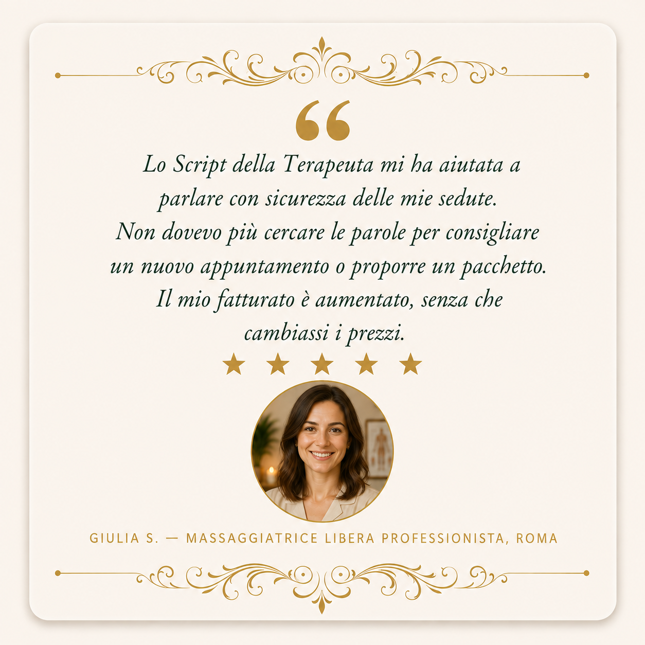 Testimonianza di Laura M., titolare del proprio studio, Bologna