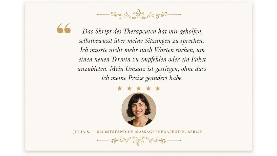 Erfahrungsbericht Laura M., Praktikerin in eigener Praxis, Köln