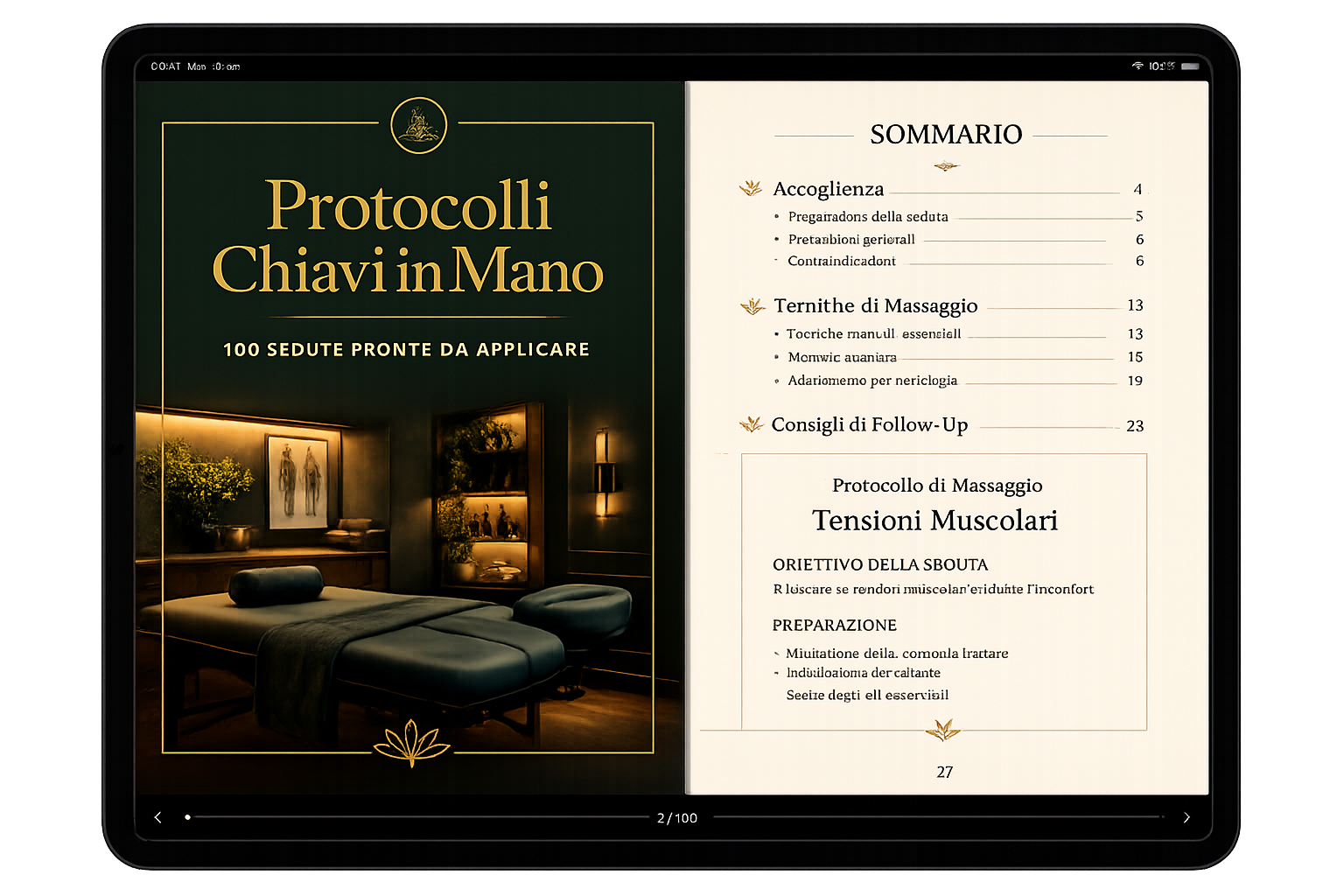 Protocolli Chiavi in Mano – anteprima su tablet